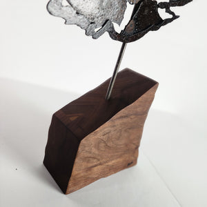 "Flying High"  abstract birds metal art sculpture