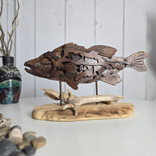 Load image into Gallery viewer, "Billy"  abstract fish metal art sculpture