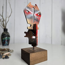 Load image into Gallery viewer, "Folk Art Totem Deer" Metal sculpture