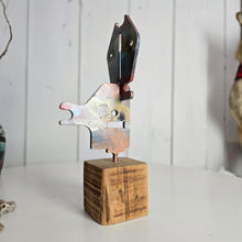 Load image into Gallery viewer, "Folk Art Totem Deer no.2" Metal sculpture