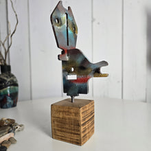 Load image into Gallery viewer, "Folk Art Totem Deer no.2" Metal sculpture