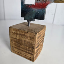 Load image into Gallery viewer, "Folk Art Totem Deer no.2" Metal sculpture