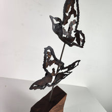 Load image into Gallery viewer, &quot;Flying High&quot;  abstract birds metal art sculpture