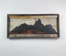 Load image into Gallery viewer, Rustic Metal Art &quot;Mountain Scene&quot;