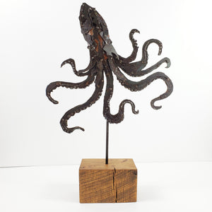 "Kraken" metal art sculpture