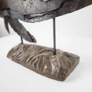 "Ernie"  Humpback whale metal art sculpture