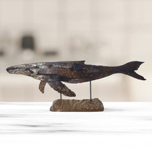 Load image into Gallery viewer, &quot;Ernie&quot;  Humpback whale metal art sculpture